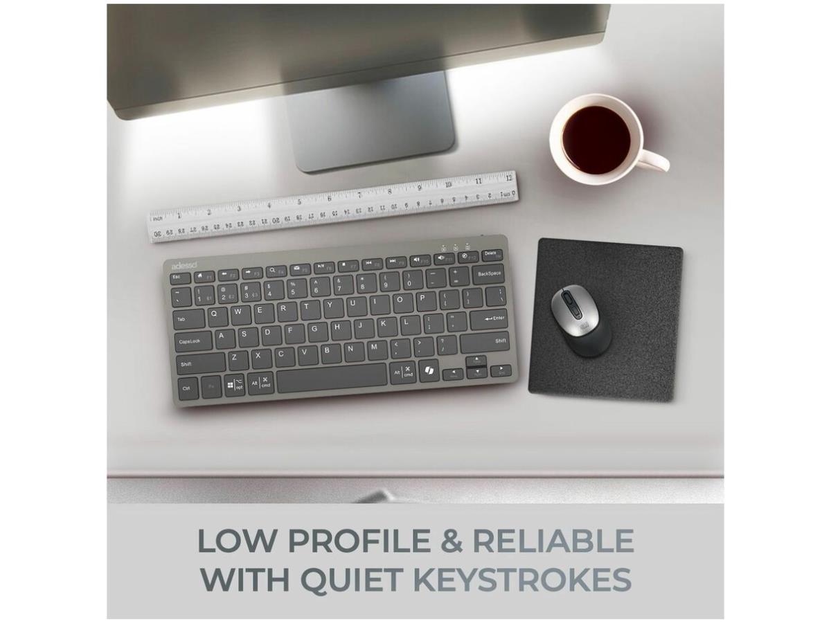 Mini-clavier Bluetooth Adesso Multi Os avec interrupteur à ciseaux