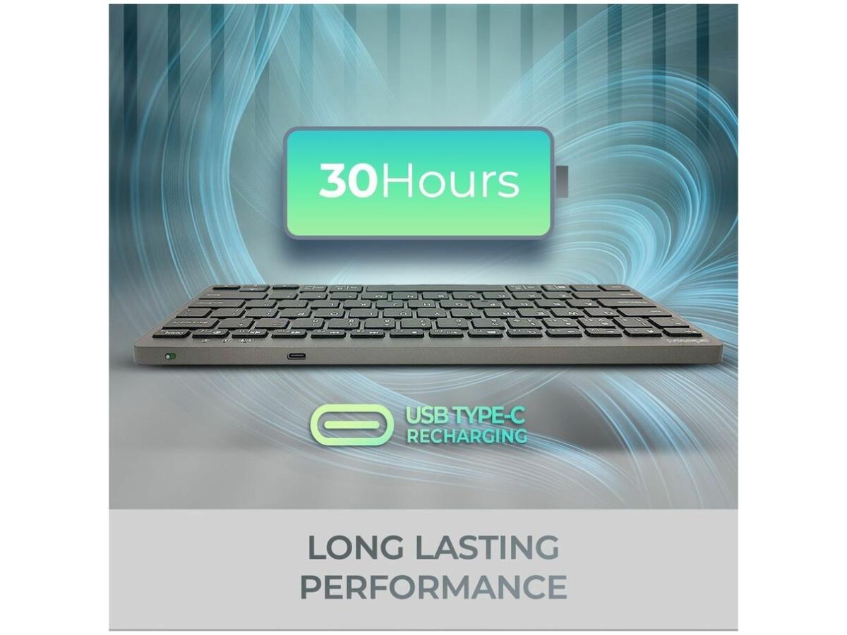 Mini-clavier Bluetooth Adesso Multi Os avec interrupteur à ciseaux