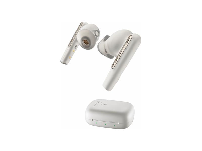 Hp Poly Voyager Free 60 Uc White Sand Earbuds +Bt700 Usb-C Adapter