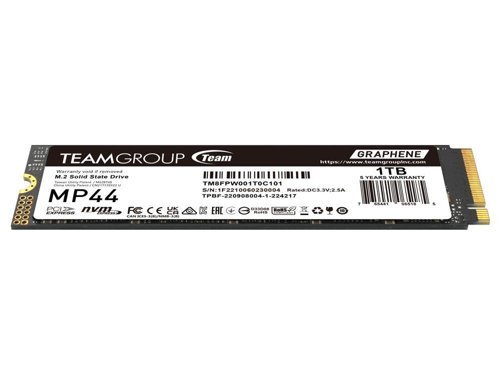 Team Group Team M.2-2280 Pci-E Gen4X4 Mp44 1Tb 3D Tlc Nand Nvme (D
