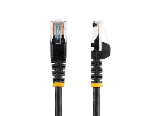 Cable de conexión sin enganches Startech.Com Cat5E/Cat5 negro de 5 m - Pat