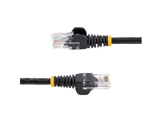 Cable de conexión sin enganches Startech.Com Cat5E/Cat5 negro de 5 m - Pat
