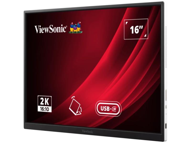 Viewsonic 16 Portable Wqxga Ips Monitor With 65W Usb C And Smart C