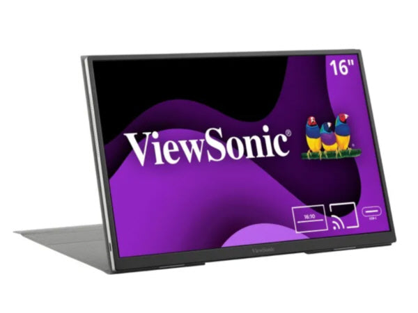 Moniteur IPS portable Viewsonic 16 pouces avec batterie intégrée et connexion sans fil