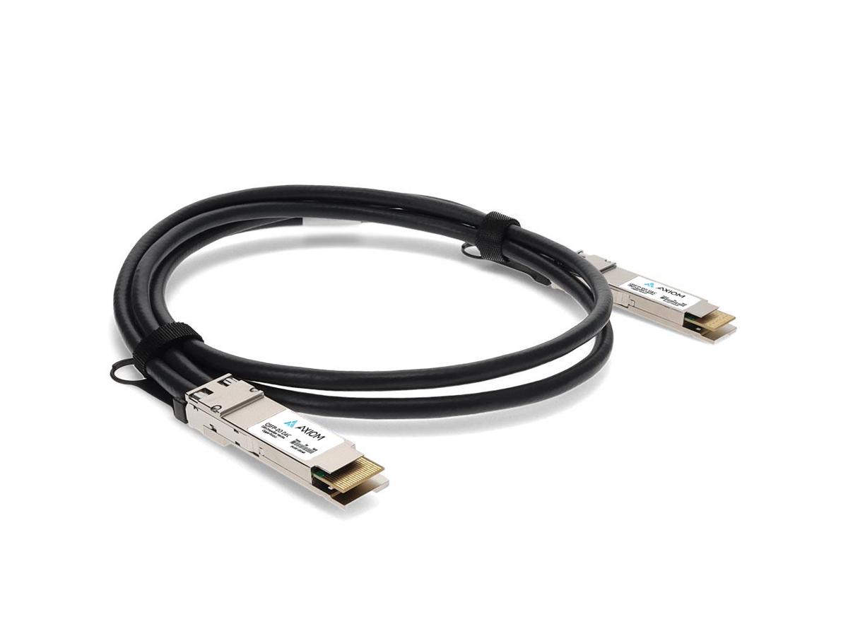 Cable DAC pasivo Axiom 200Gbase-Cu Qsfp-Dd compatible con Dell de 0,5 m