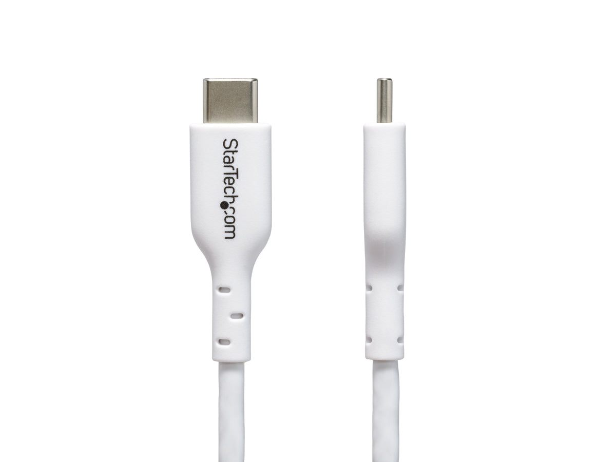Cable de carga USB-C Startech blanco de 3 m y 9,8 pies, cable USB-C, USB 2.0 tipo T