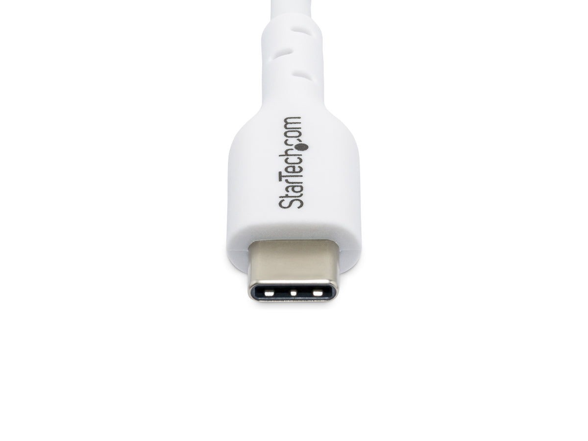 Cable de carga USB-C Startech blanco de 3 m y 9,8 pies, cable USB-C, USB 2.0 tipo T