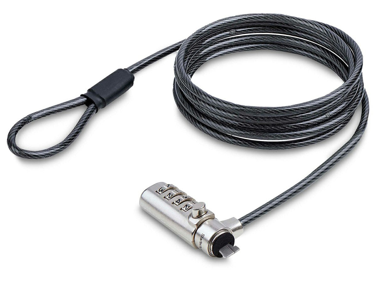 Startech Slim Lock compatible con ranura K, cable de bloqueo de 6,6 pies (2 m), De