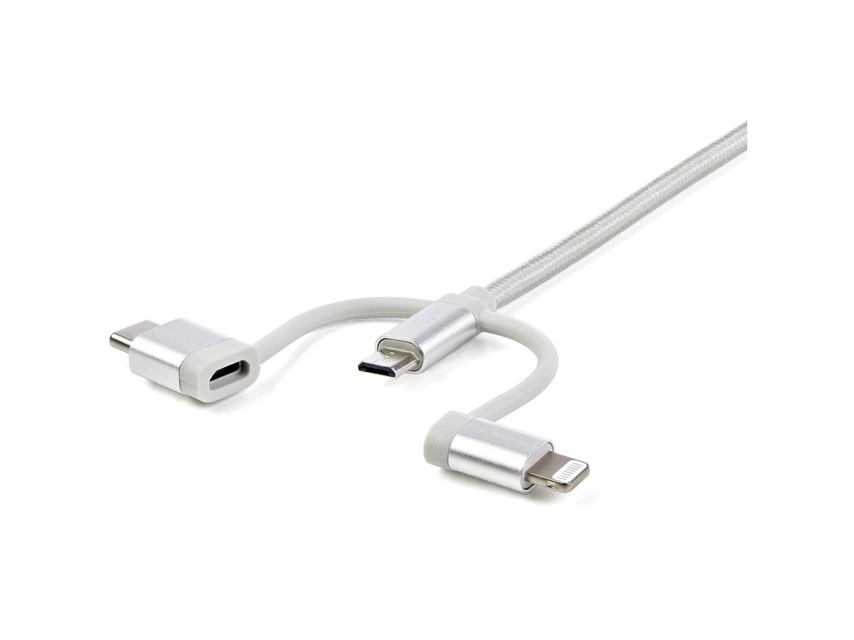Cable USB multicargador Startech de 1,8 m (6 pies), USB-A a Lightning/U