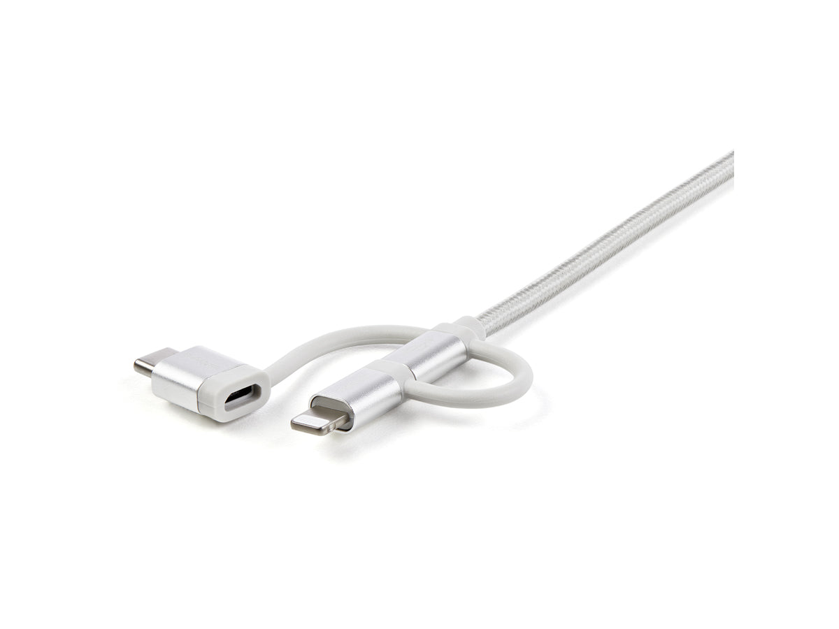 Cable USB multicargador Startech de 1,8 m (6 pies), USB-A a Lightning/U