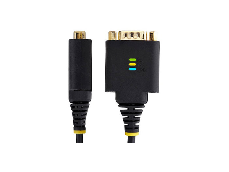 Cable adaptador USB a serie Startech de 30 cm (1 pie), retención de COM, entrada