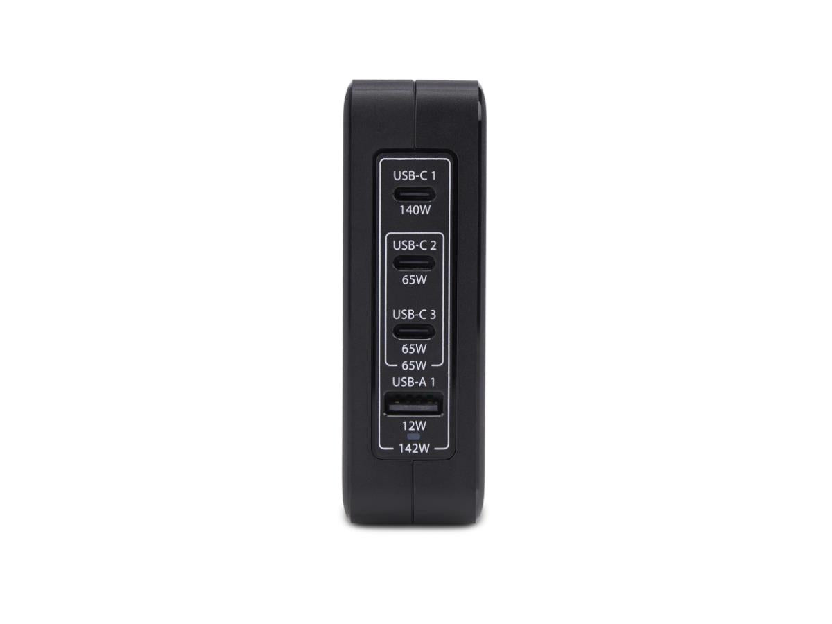 Cargador de pared Startech USB-C de 140 W, 3 puertos USB-C/1 puerto USB-A, PD 3.1 Gan Po