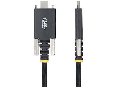 Cable de carga USB-C Startech de 3 m (10 pies), con cierre de tornillo lateral, 240 W