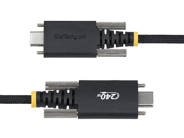 Cable de carga USB-C Startech de 3 m (10 pies), con cierre de tornillo lateral, 240 W