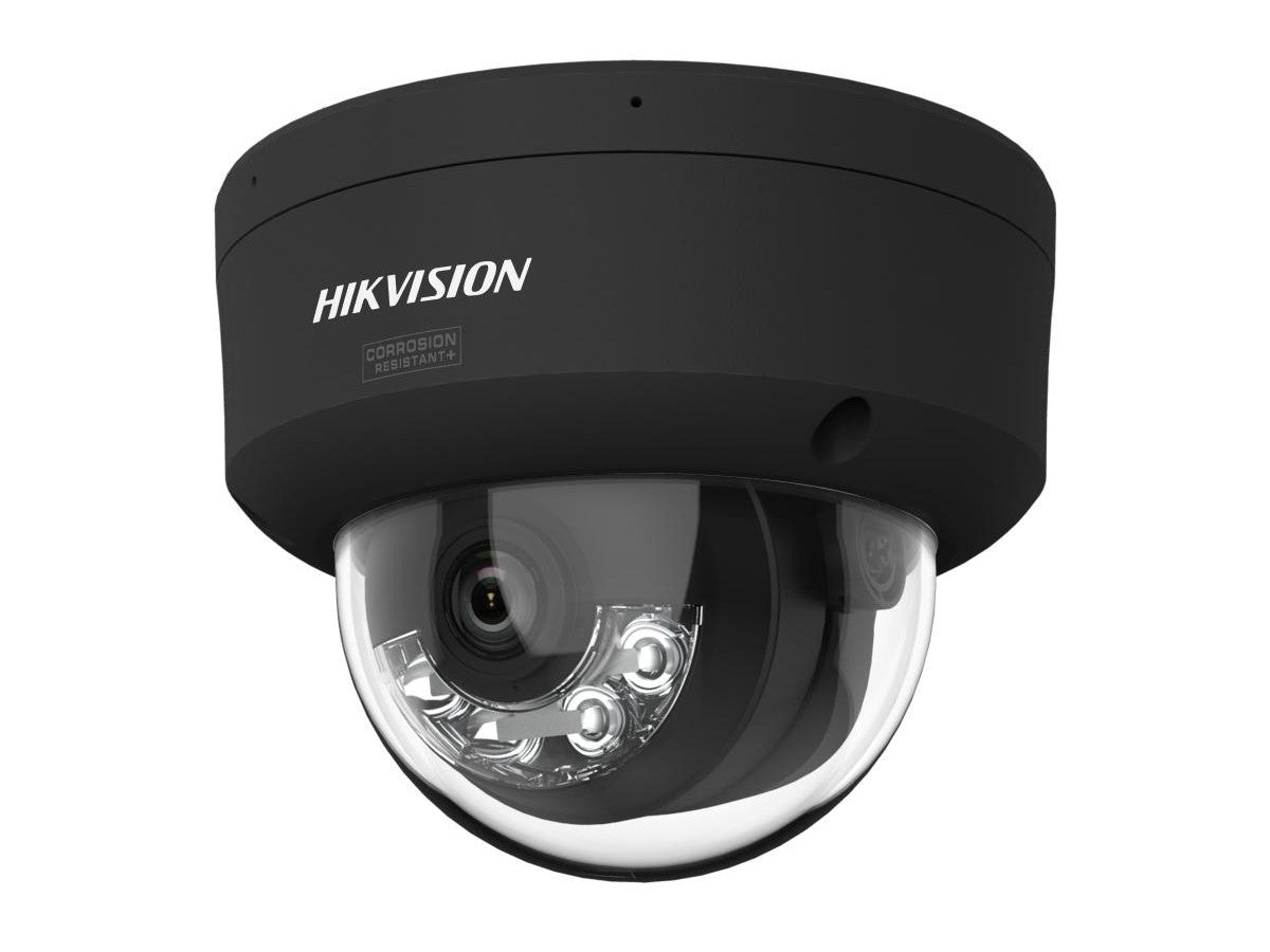 Caméra dôme IP fixe Hikvision 4 Mpx SHL avec Colorvu 3.0, noire