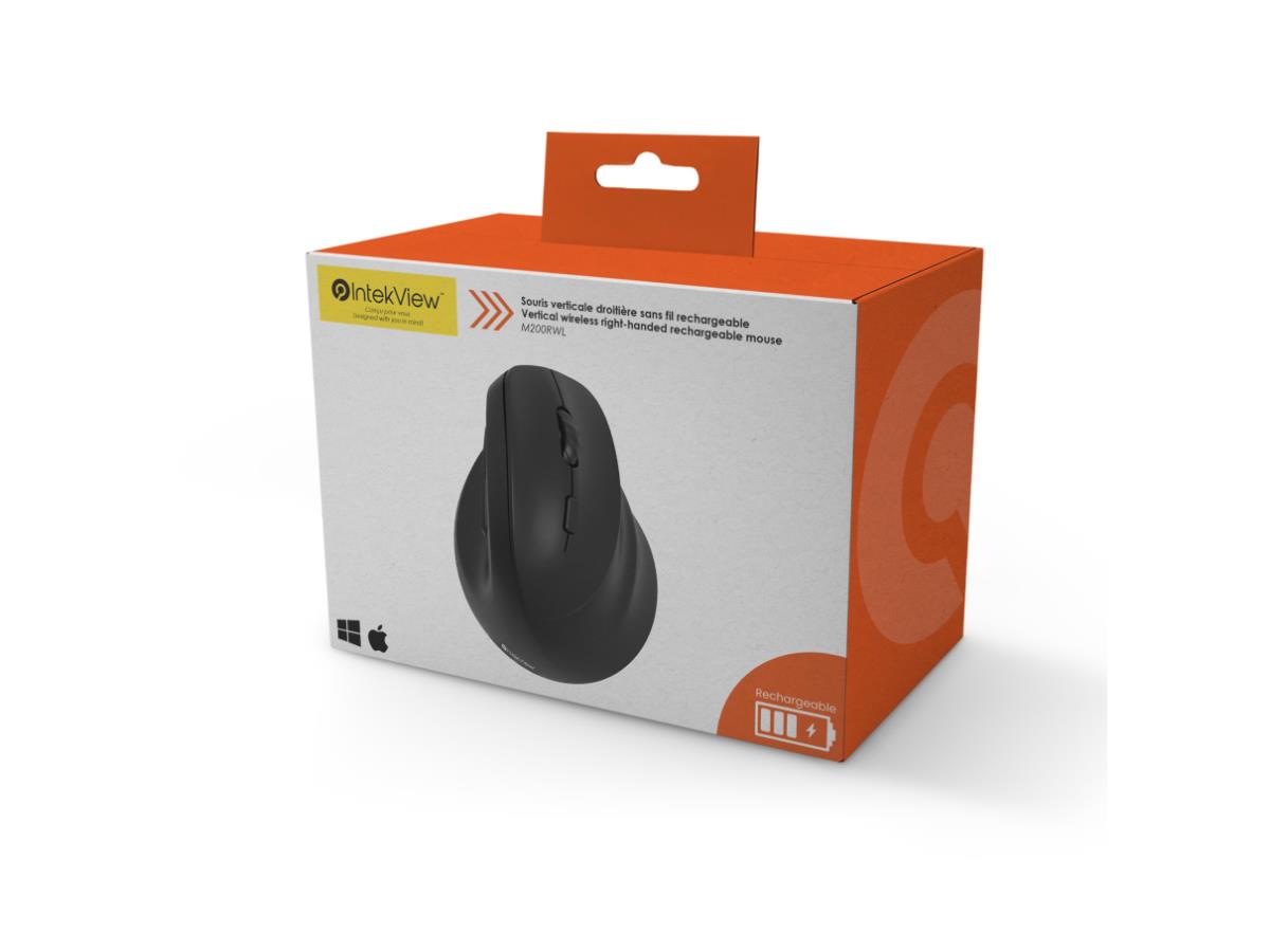 Nu-Tone Vertical Mouse Intekview Bt + 2.4G Wireless