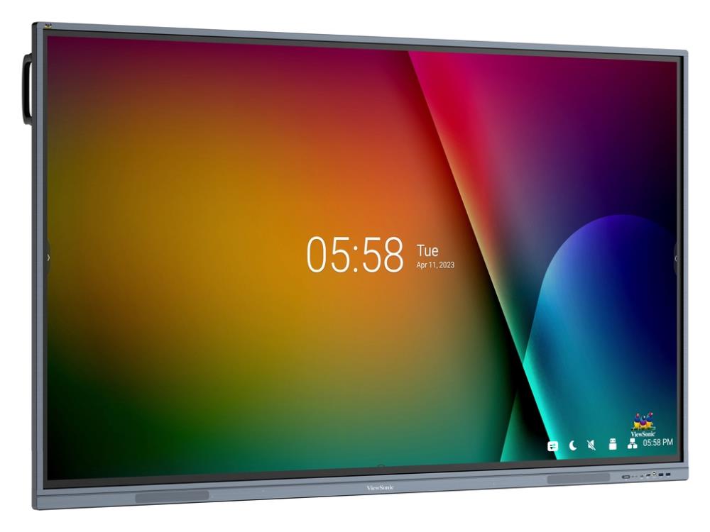 Panel plano interactivo 4K Viewsonic Viewboard Ifp33 Series de 65 pulgadas, 3