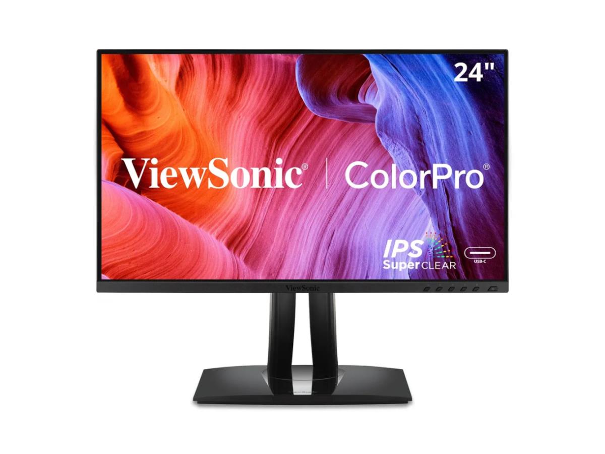 Monitor IPS Viewsonic Colorpro 1080P de 24 pulgadas con USB-C y DisplayPort.