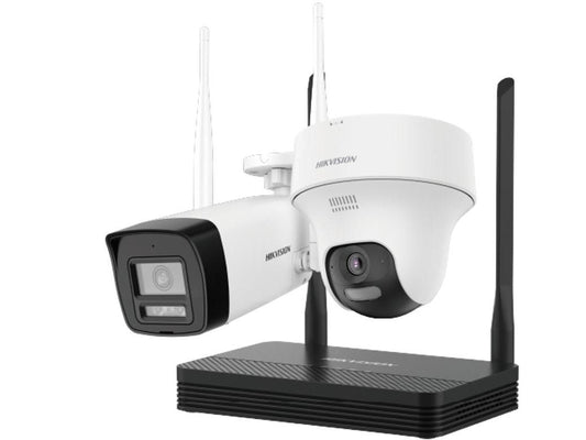 Caméra Hikvision 4 canaux avec entrée, jusqu'à 512 Go de stockage sur carte Micro SD