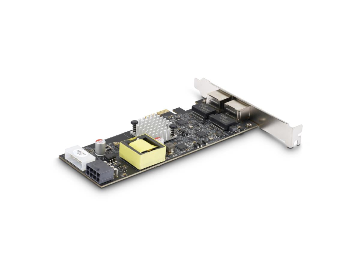 Tarjeta de red PoE Nbase-T de 2 puertos y 2,5 Gbps de Startech, Intel I225 dual