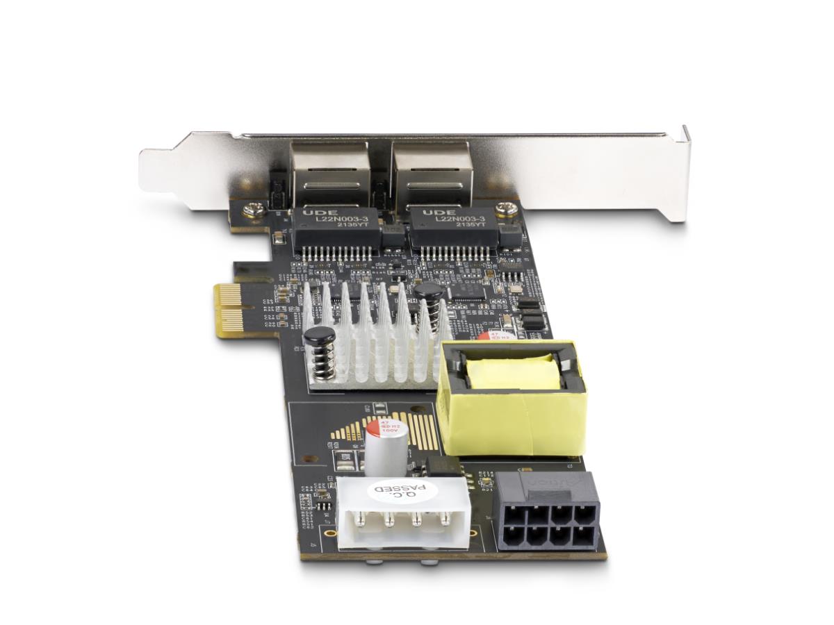 Tarjeta de red PoE Nbase-T de 2 puertos y 2,5 Gbps de Startech, Intel I225 dual