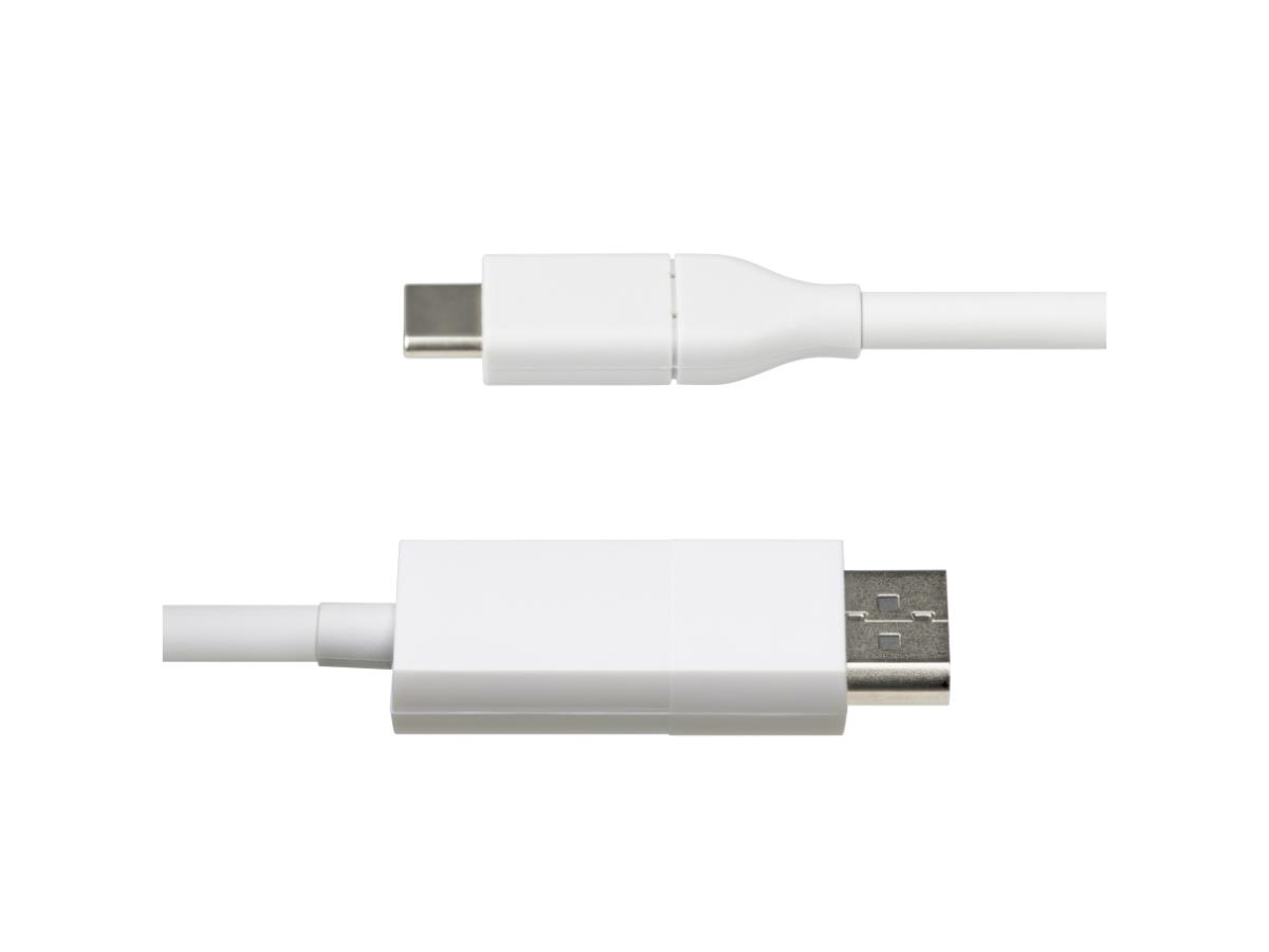 Cable USB-C a DisplayPort 1.2 Startech de 2 m (6,6 pies) 4K 60 Hz, compatible con todos los dispositivos USB-C.