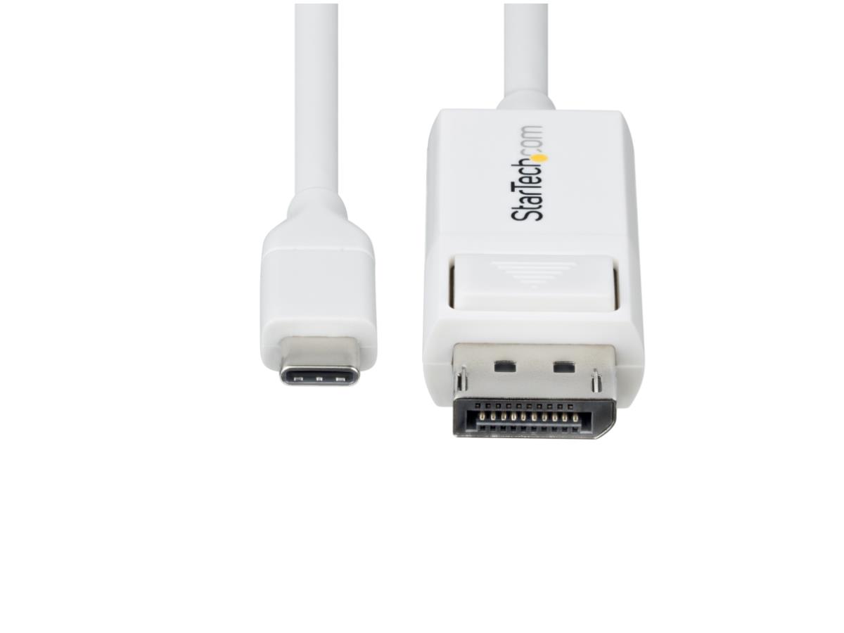 Cable USB-C a DisplayPort 1.2 Startech de 2 m (6,6 pies) 4K 60 Hz, compatible con todos los dispositivos USB-C.