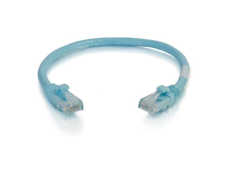 C2G 7Ft Cat6A Snagless Utp Cable-Aqua