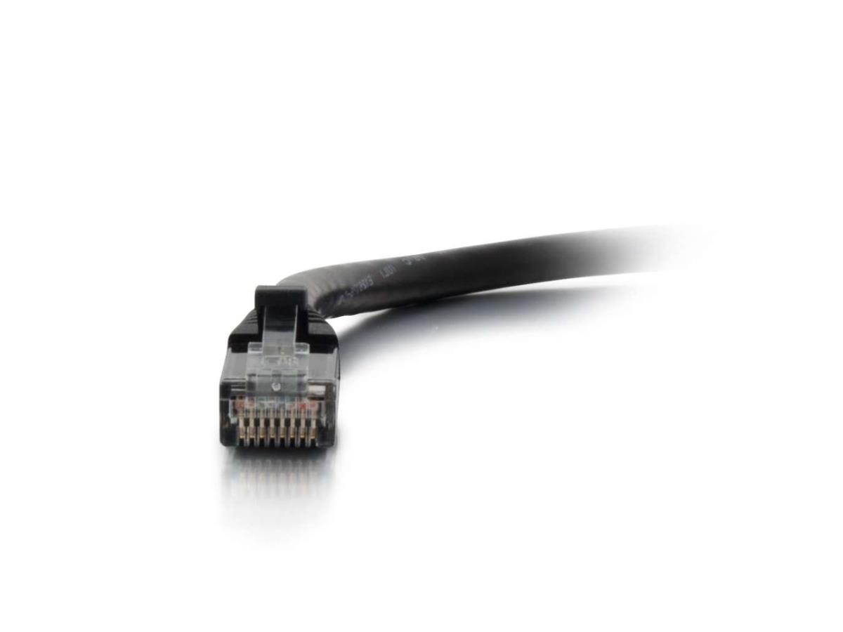 Cable de conexión sin enganches Cat6 de 8 pies C2G, color negro