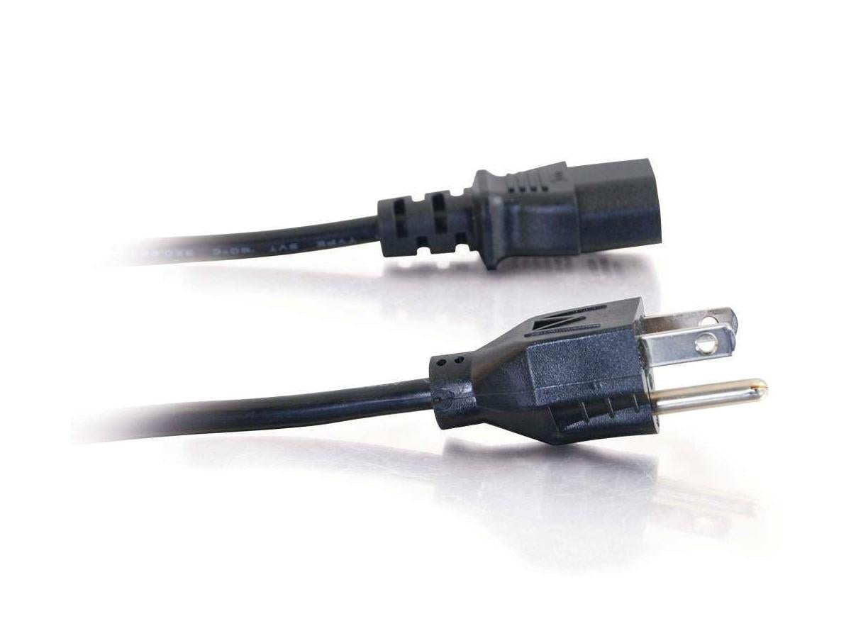 Cordon d'alimentation C2G 15 pi - 18 AWG - Nema 5-15P vers IEC 320C13 - Ordinateur