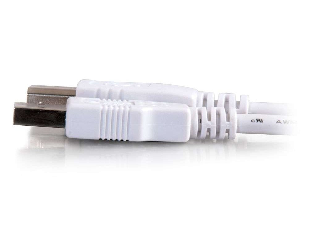 C2G 2M Usb A To B Cable White 2.0 (6.6Ft)