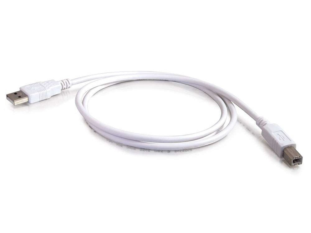 C2G 2M Usb A To B Cable White 2.0 (6.6Ft)