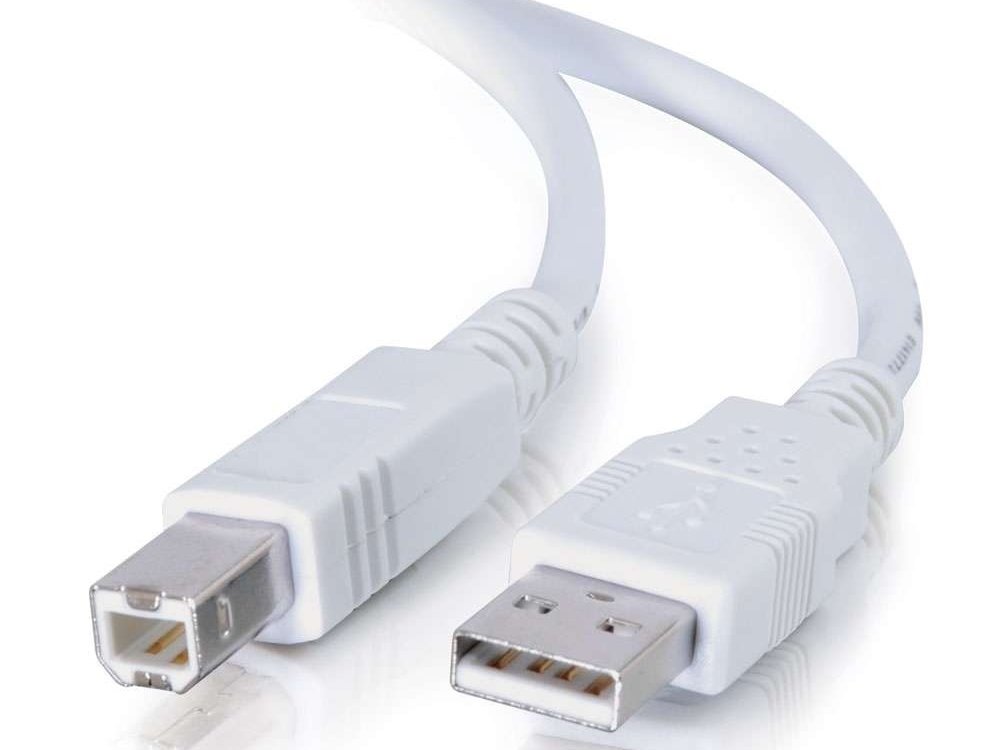 C2G 2M Usb A To B Cable White 2.0 (6.6Ft)