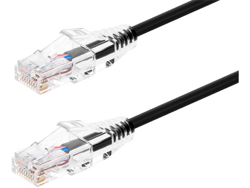 Cable UTP Monoprice Slimrun Cat6 de 90 cm, color negro
