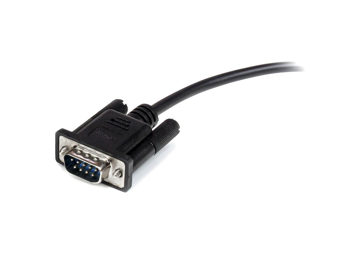 Cable serial RS232 DB9 de 3 m, color negro, Startech.Com
