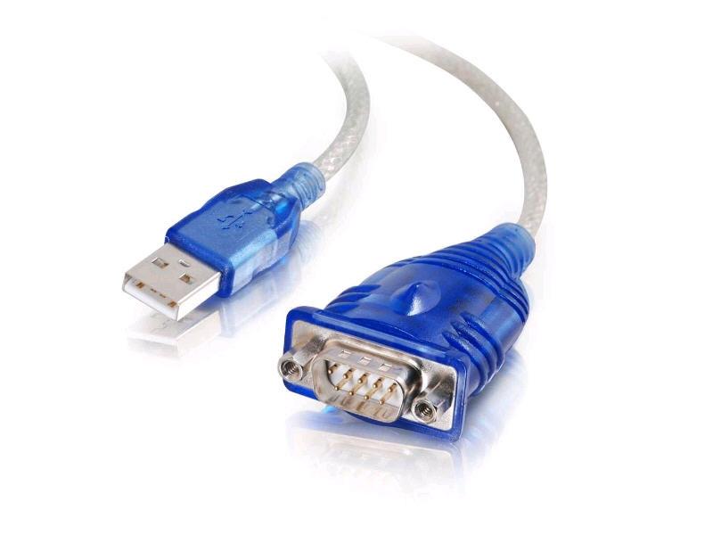 C2G 1.5Ft Usb To Serial Cable - Usb To Db9 Serial Rs232 Cable - M/