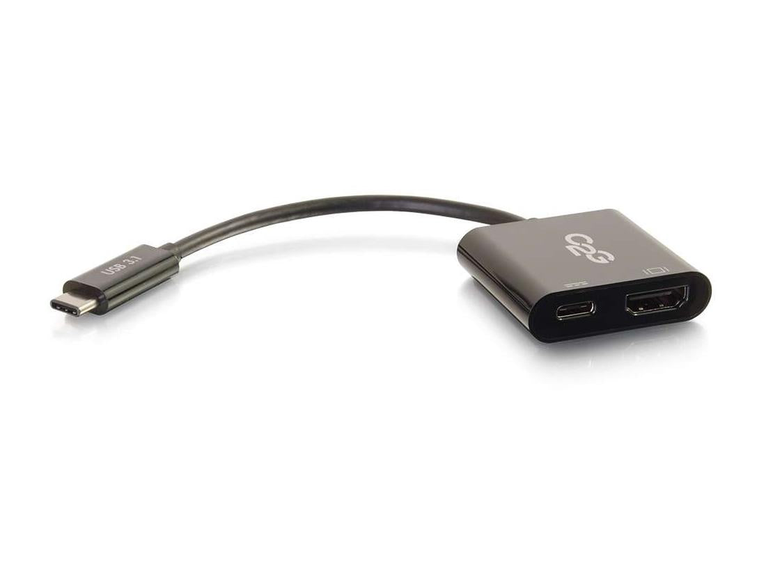 C2G USB-C vers HDMI + USB-C de charge noir