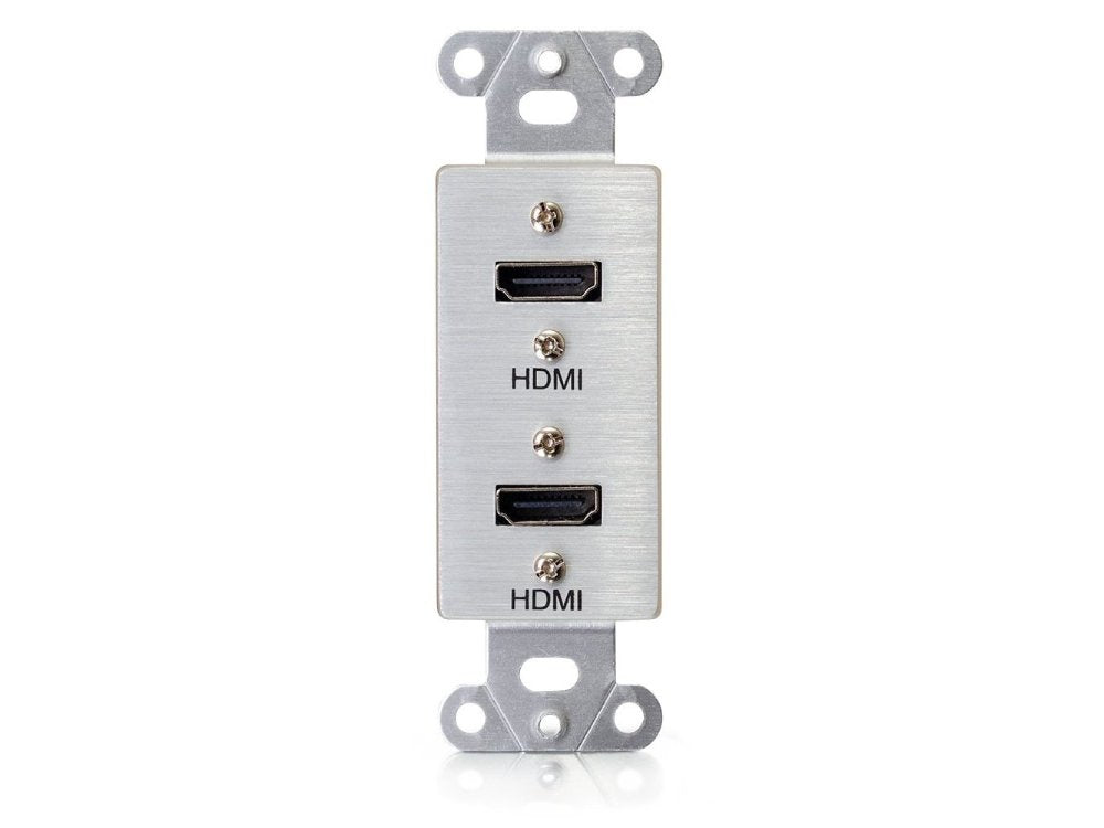 Plaque murale décorative double HDMI Pigtail C2G