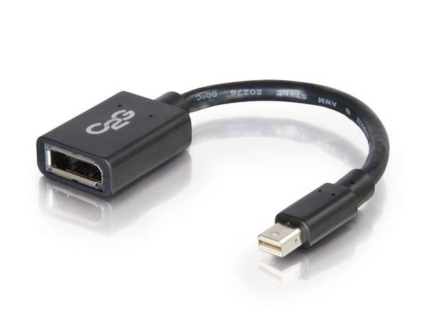 C2G 6 pulgadas Mini DisplayPort macho a DP hembra negro