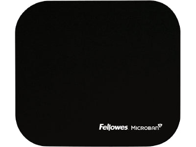 Fellowes Mouse Pad,Black,Microban