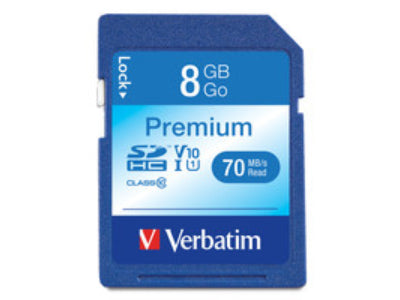 Carte mémoire sécurisée 8 Go Classe 10