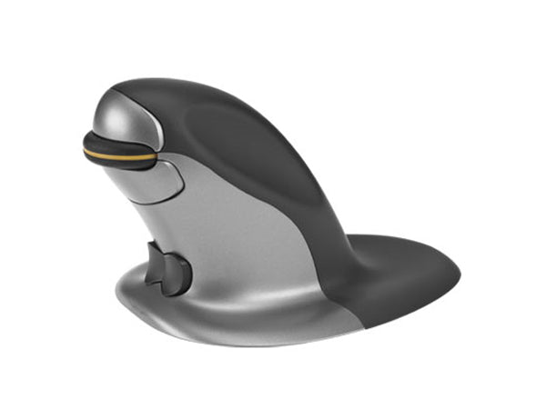 Ratón vertical ambidiestro Penguin - Grande - Con cable