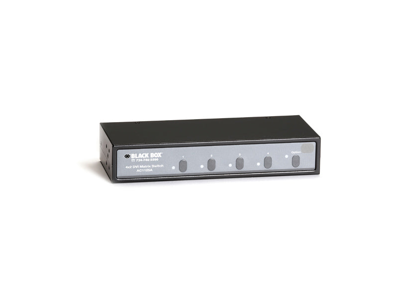 Black Box Corp 4X2 Dvi Matrix Switch With Audio And Rs-