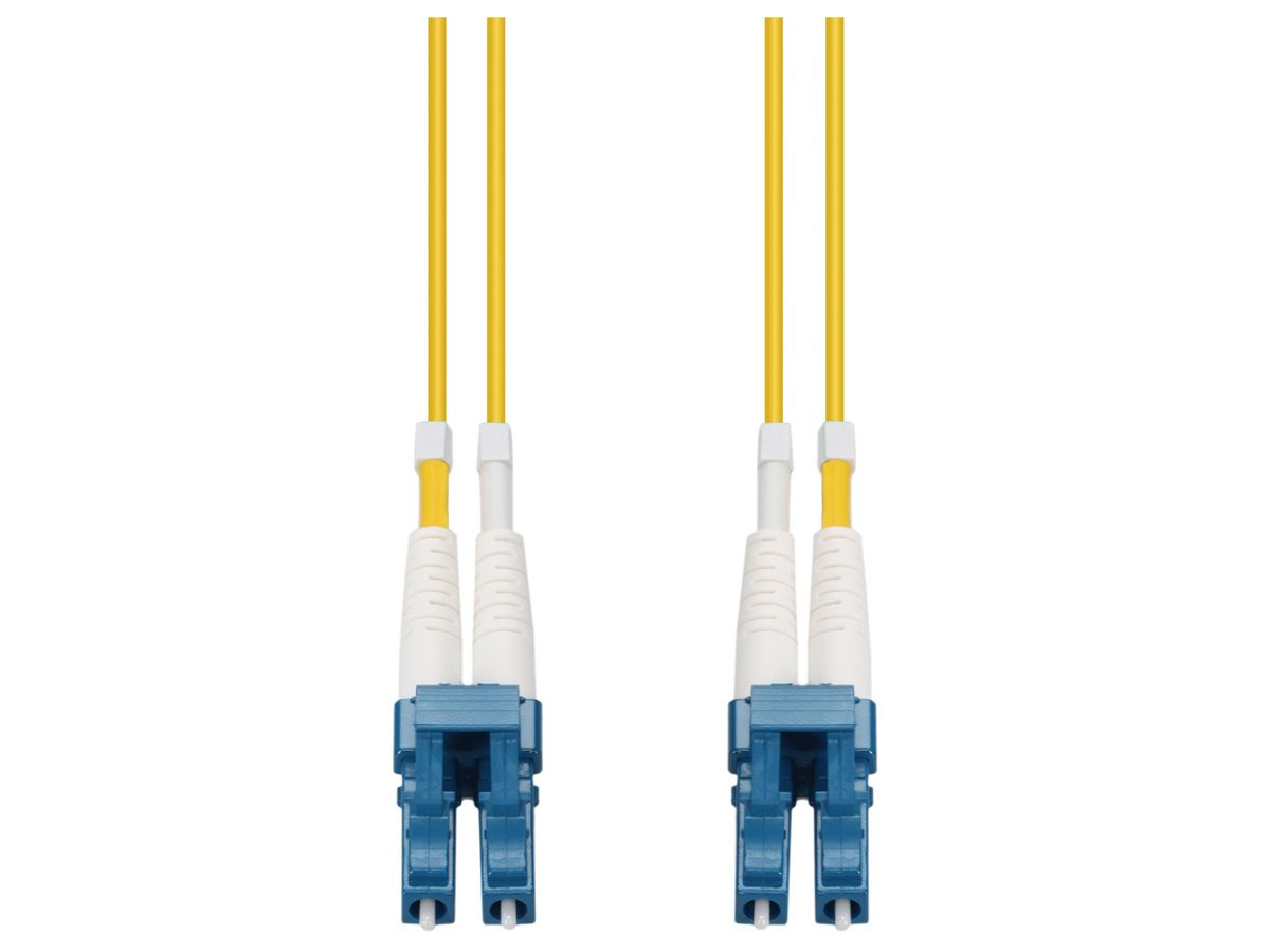 Cable de conexión dúplex amarillo Lc OS2 adicional de 6 m