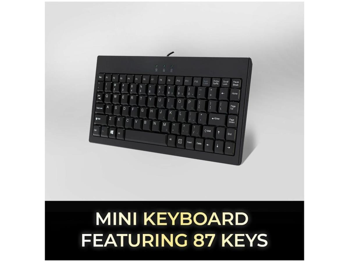 Mini-capuchon LED Kybd noir USB-Ps/2 Combo