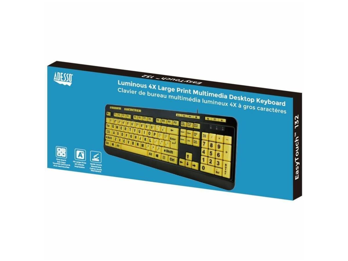Clavier fluorescent à contraste élevé 122 touches