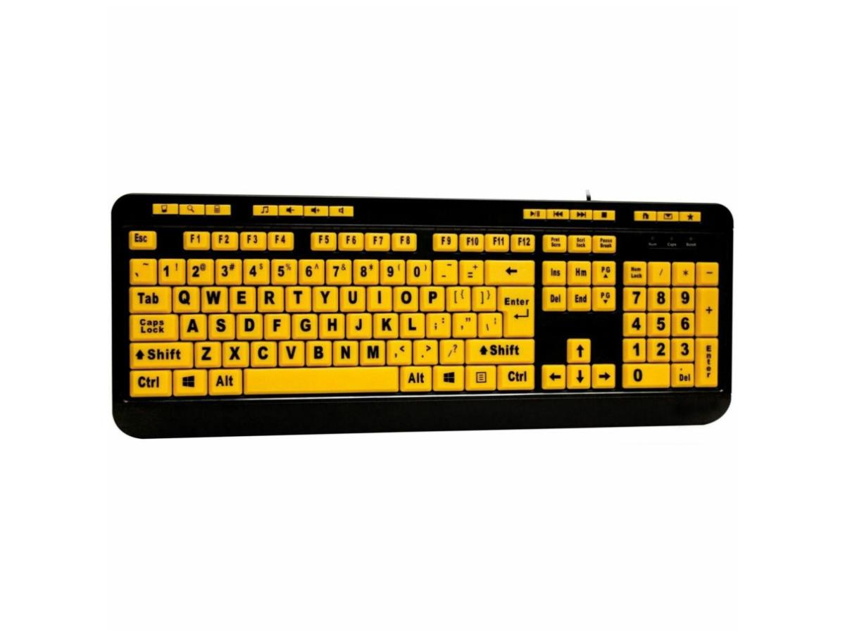 Clavier fluorescent à contraste élevé 122 touches