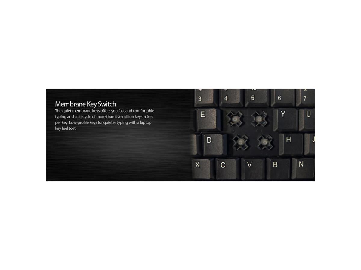 Tablette tactile multi-onglets Slim Vista compatible USB noir