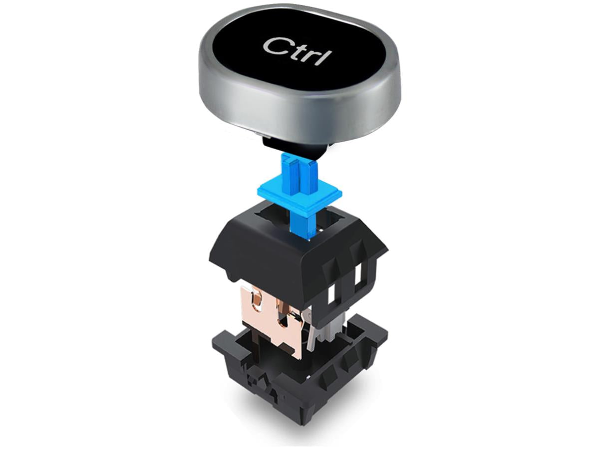 Teclado USB negro con interruptores de teclas