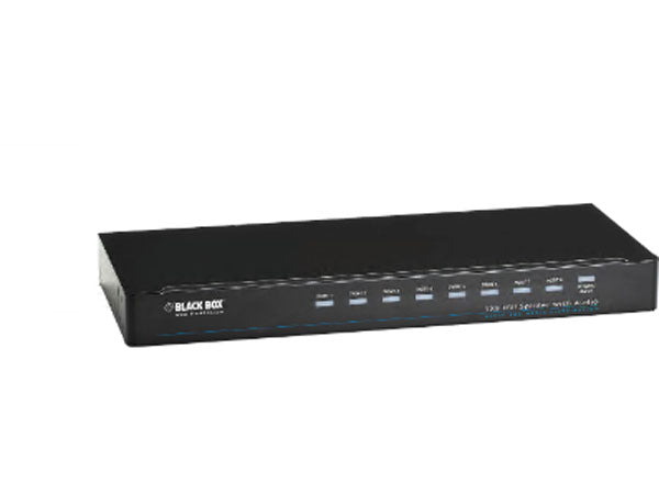 Black Box Corp 1 X 8 Dvi-D Splitter Withaudio And Hdcp